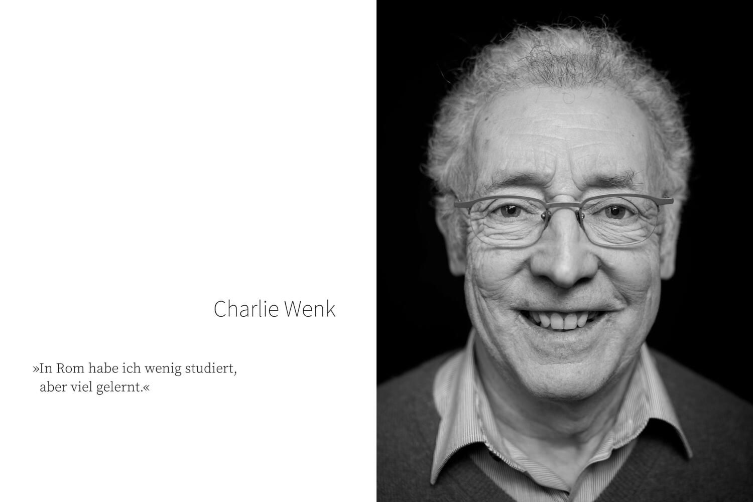 Charlie Wenk, Seelsorger. Buchprojekt Männer 60/70